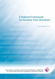 a national framework for advance care directives september 2011
